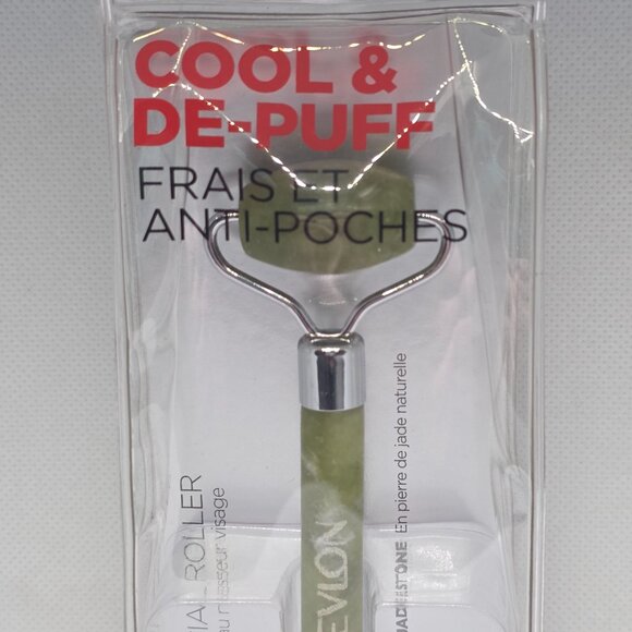 Revlon Facial Roller - Natural Jade Stone - Cool & De-Puff - Picture 3 of 9